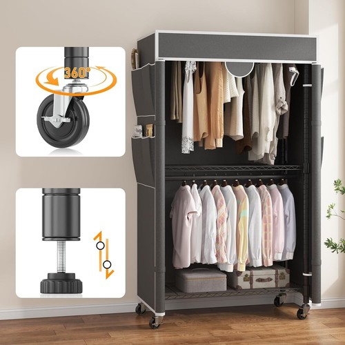 Upgradedgarment rack with - rack,