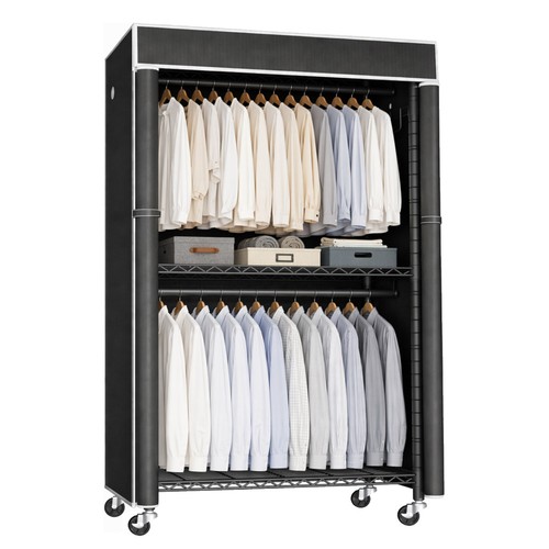 Garment rack dust cover - cover, metal